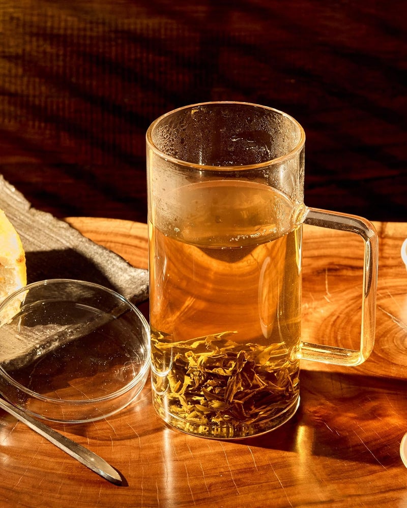 FLFK 20 oz Glass Coffee Mug with Lid - Large Clear Tea Mug, Beer Mug and Big Coffee Mug - Image 4